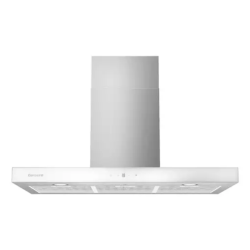 Corbero NANGA975XW campana De pared Acero inoxidable, Blanco A 756 m³/h