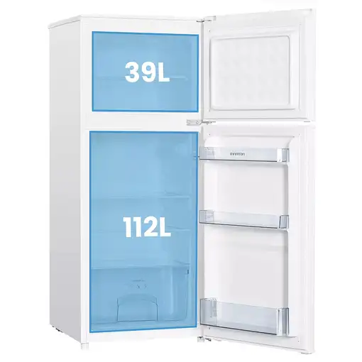 Frigoríficos dos puertas Independiente 151 L Blanco FG-151D12BEV INFINITON