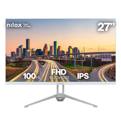 Nilox NXM27FHD100W pantalla para PC 68,6 cm (27'') Full HD Blanco