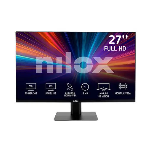 Nilox MONITOR 27'' NXM27FHD11 LED IPS FHD 75HZ 16:9 5MS HDMI/VGA-Desprecintado pan