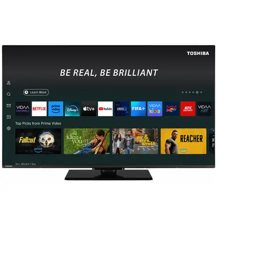 Televisor DLED 50" 4K Ultra HD Negro Smart 50QV3F63DG TOSHIBA Televisor DLED 50" 4K Ultra HD Negro Smart 50QV3F63DG TOSHIBA