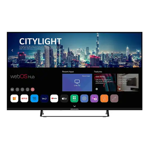 Televisor QLED 50'' 4K Ultra HD Negro Smart LED-5025QLEDW GRUNKEL
