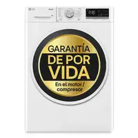 LG RH90V5AV6N secadora Independiente Carga frontal 9 kg Blanco