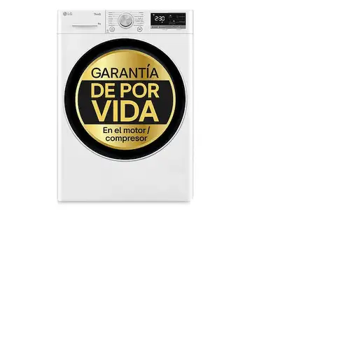 LG RH80V9AV4N secadora Independiente Carga frontal 8 kg Blanco