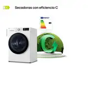 LG RH80V9AV4N secadora Independiente Carga frontal 8 kg Blanco