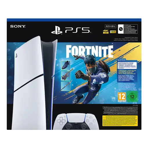 Consola SONY PS5 Digital Edition- Fortnite Flowering Chaos Bundle 825GB Negro