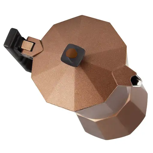 Cafetera italiana, aluminio, 12 tazas, apta inducción, Jamaica Brown MAGEFESA