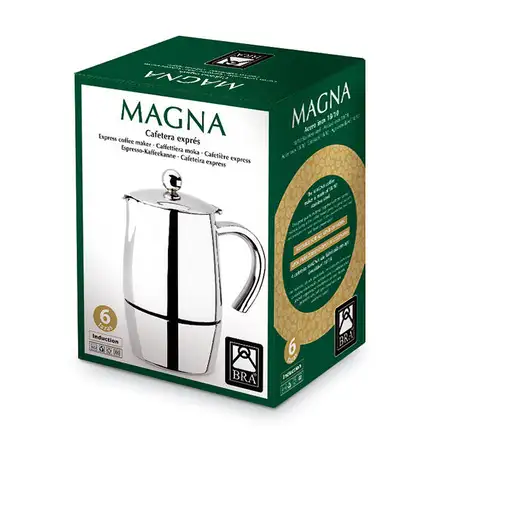 Cafeteras italianas Acero inoxidable 6 cups 8411796078234 BRA