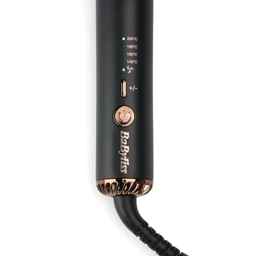 BaByliss C115E Utensilio de peinado Rizador de pelo Caliente Negro, Oro rosado 2,