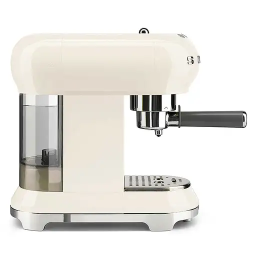 Cafeteras express Semi-automática Crema de color 1 L 2 cups ECF01CREU SMEG