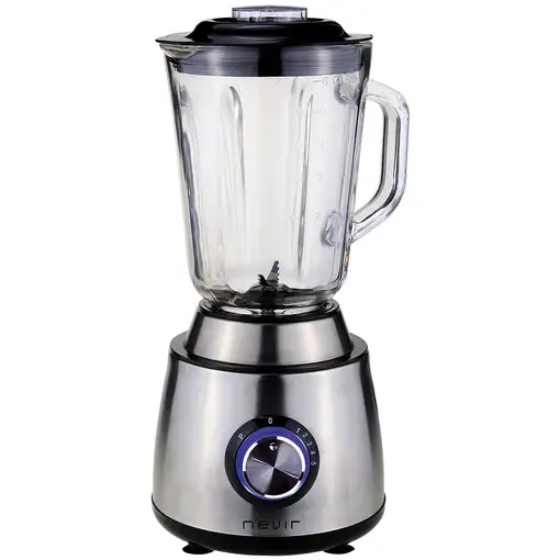 Nevir NVR-8410BVM licuadora 1,5 L Batidora de vaso 400 W Negro, Acero inoxidable