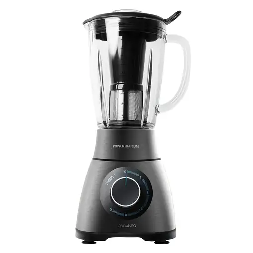 Cecotec Power Black Titanium 1500 PerfektMix 1,8 L Batidora de vaso 1500 W Negro,