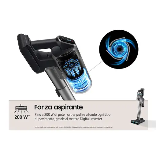 Aspiradoras de escoba sin bolsa Plata VS20R9044T2/ET SAMSUNG