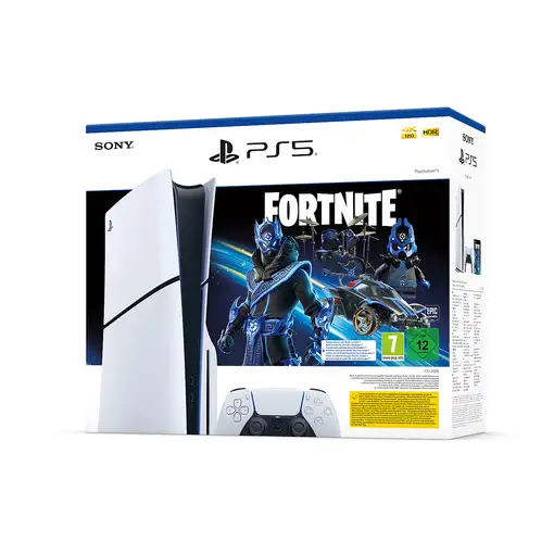 Sony Playstation 5 Slim Fortnite 1 TB Wifi Negro, Blanco