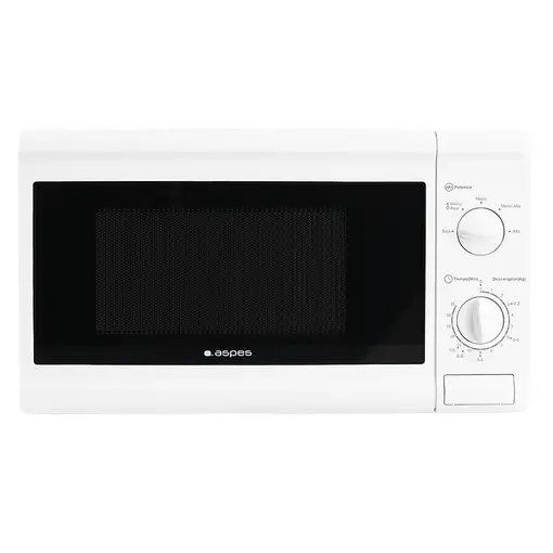 Aspes AMW120B microondas Blanco Solo microondas Encimera 20 L 700 W
