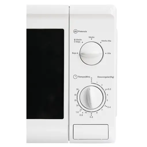 Aspes AMW120B microondas Blanco Solo microondas Encimera 20 L 700 W