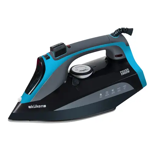 Plancha vapor-seco suela de acero inoxidable 2800 W Negro 34087 KÜKEN