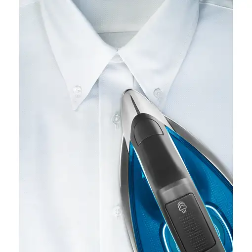 Rowenta DG9222 2800 W 1,3 L Suela Microsteam 400 HD Láser Negro, Azul