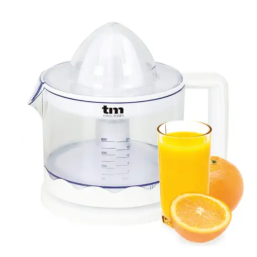 TM Electron TMPEX002 prensa de cítricos eléctricos 0,6 L 30 W Transparente, Blanc