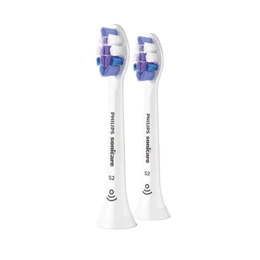 Philips S2 Sensitive HX6052/10 Pack de 2 cabezales blancos de cepillos Sonicare