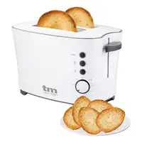 TM Electron TMPTS002 7 2 rebanada(s) 850 W Acero inoxidable, Blanco