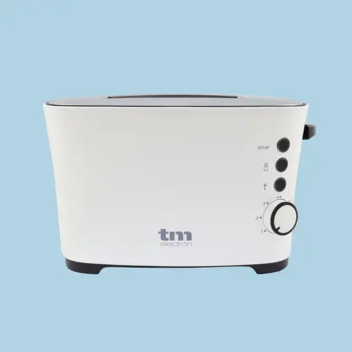 TM Electron TMPTS002 7 2 rebanada(s) 850 W Acero inoxidable, Blanco