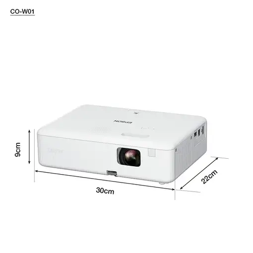Epson CO-W01 3000 lúmenes ANSI 3LCD WXGA (1200x800) Negro, Blanco