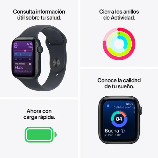 Apple Watch SE (3nd generation) OLED 40 mm Digital 324 x 394 Pixeles Pantalla táct