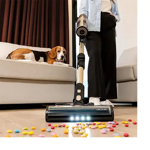 Aspirador escoba 700 W, Conga Rockstar 5500 Hurricane Station Pet Flex CECOTEC