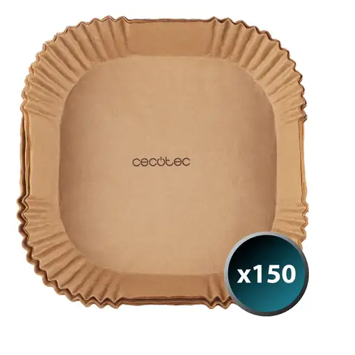 Papel para freidora de aire, 20-24 cm, Cecofry Paper CECOTEC, pack 150 uds