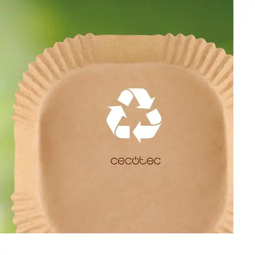 Papel para freidora de aire, 20-24 cm, Cecofry Paper CECOTEC, pack 150 uds