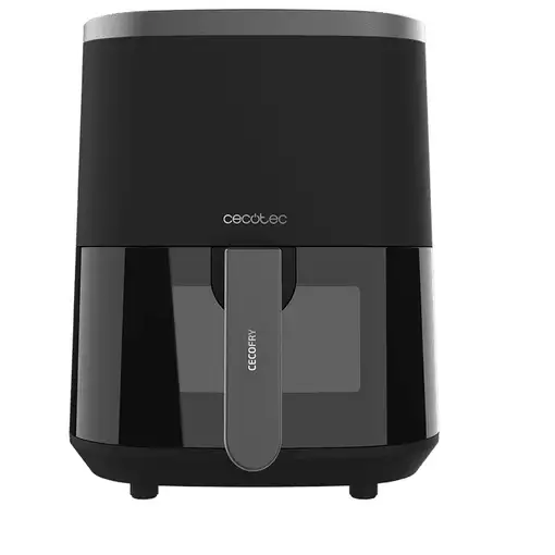 Freidora de aire negra, 4L, 1400W, Cecofry Fantastik Window 4000 CECOTEC