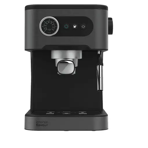Cafetera express negra con vaporizador, Power Espresso 20 Pro Latte CECOTEC