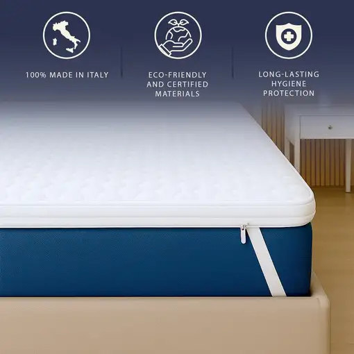 The White Stone Sobrecolchón 120x190 en Espuma Viscoelástica con Altura de 5 cm |