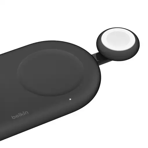 Belkin BoostCharge Reloj inteligente Negro, Blanco USB Cargador inalámbrico Carga