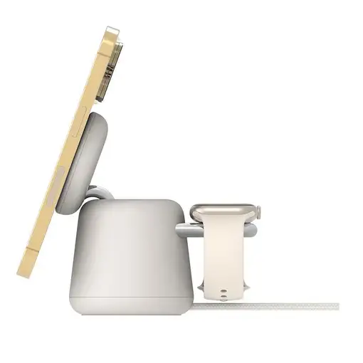 Belkin BoostCharge Pro Auriculares, Smartphone, Reloj inteligente Beige Corriente