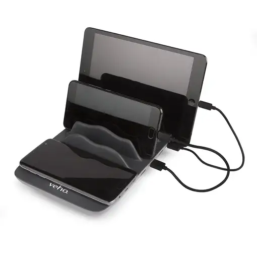 Veho TA-7 Smartphone Negro Corriente alterna Cargador inalámbrico Interior