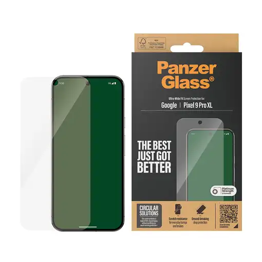 PanzerGlass ® Screen Protector Google Pixel 9 Pro XL | Ultra-Wide Fit Protector de
