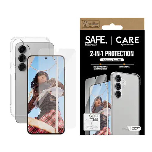 PanzerGlass CARE by ® Fashion 2-in-1 Bundle Samsung Galaxy S25 Protector