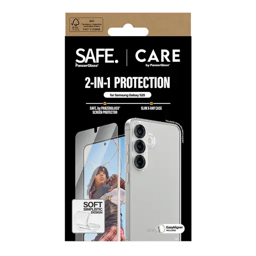 PanzerGlass CARE by ® Fashion 2-in-1 Bundle Samsung Galaxy S25 Protector
