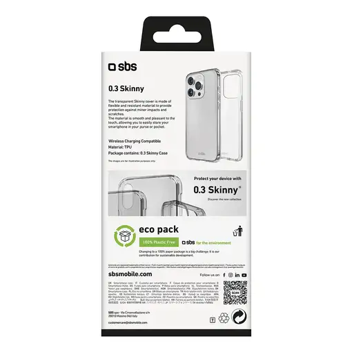 SBS TESKINIP1661T funda para teléfono móvil 15,5 cm (6.1") Transparente