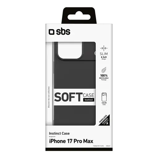 SBS TEINSTIP1769K funda para teléfono móvil 17,4 cm (6.86") Negro