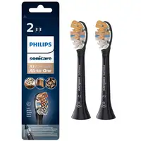 Philips A3 Premium All-in-One HX9092/11 Pack de 2 cabezales negros de cepillos Son