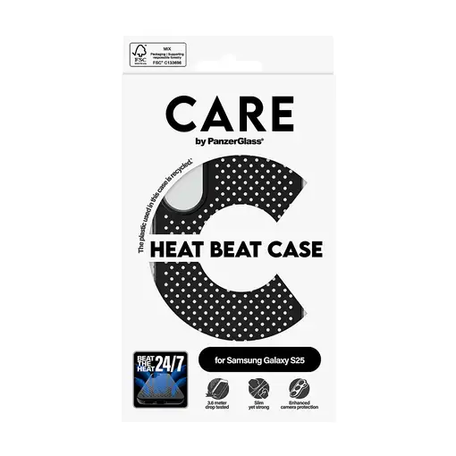 PanzerGlass CARE by ® Feature Case Heat Beat Samsung Galaxy S25 funda