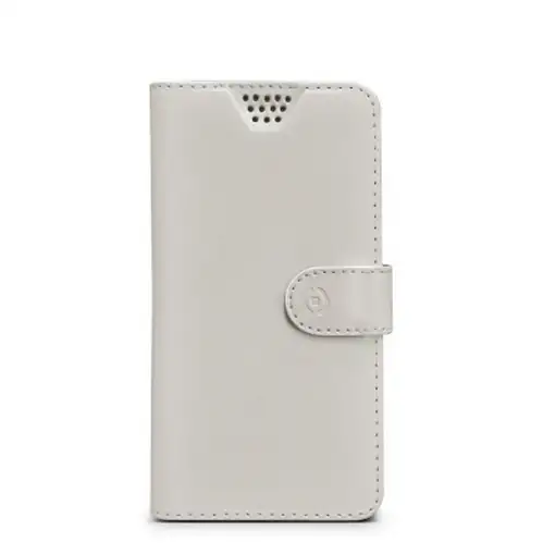 Celly WALLY UNICA funda para teléfono móvil 12,7 cm (5'') Funda cartera Blanco