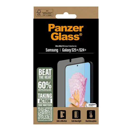PanzerGlass ® All-in-One Screen Protector Samsung Galaxy S25+ | S24+ | Ultra Wide