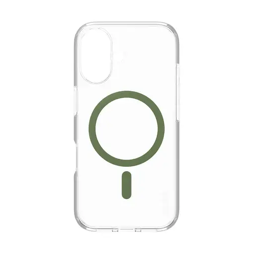 PanzerGlass CARE by ® Flagship Transparent Urban Combat w. Green MagSafe iPhone 16