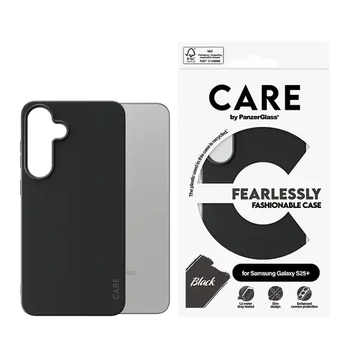 PanzerGlass CARE by ® Fashionable Case Black Samsung Galaxy S25+ funda
