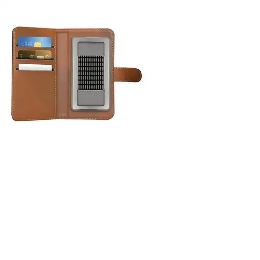 Celly WALLY UNICA funda para teléfono móvil 11,4 cm (4.5'') Funda cartera Negro