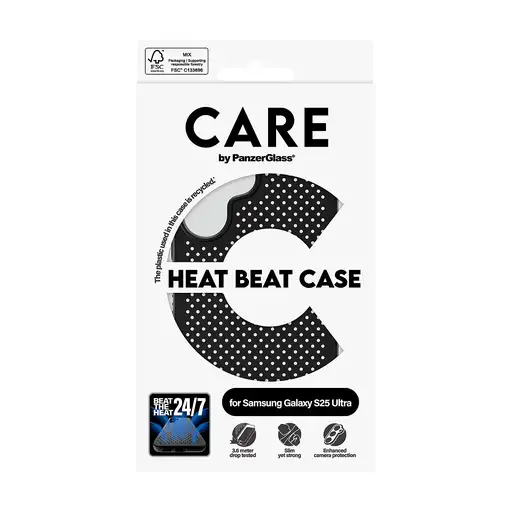 PanzerGlass CARE by ® Feature Case Heat Beat Samsung Galaxy S25 Ultra funda